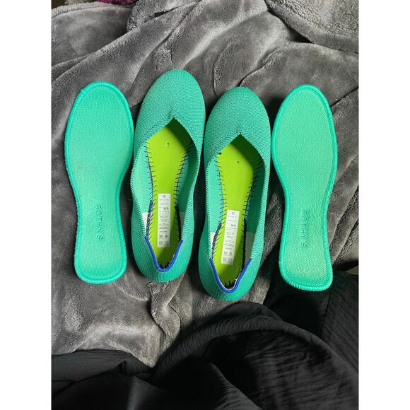 Rothy's Flat - Mojito Green Metallic - 9 - EUC - Picture 8 of 11